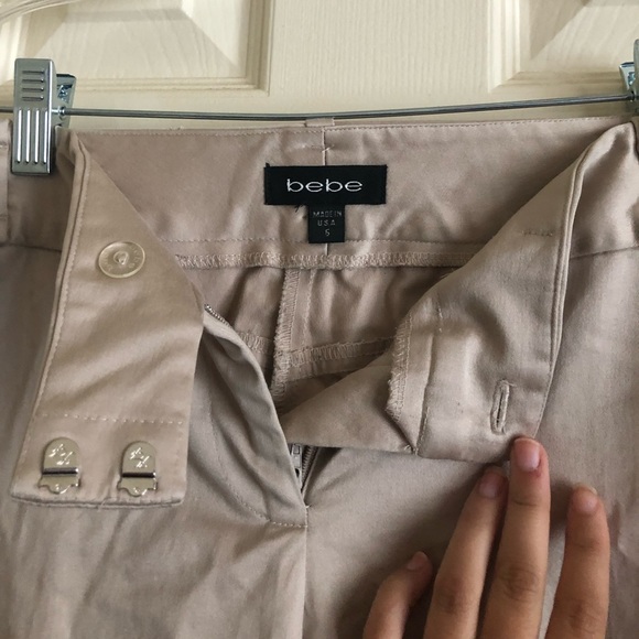 Silk khaki work pants low waisted boot cut - Picture 2 of 3